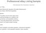 create SEO optimized ebay product listings